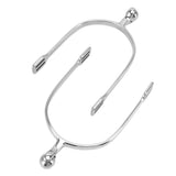 1 Pair Horse Spurs Stainless Steel Western Cowboy Equestrian Boot Spurs for Horse Training Riding