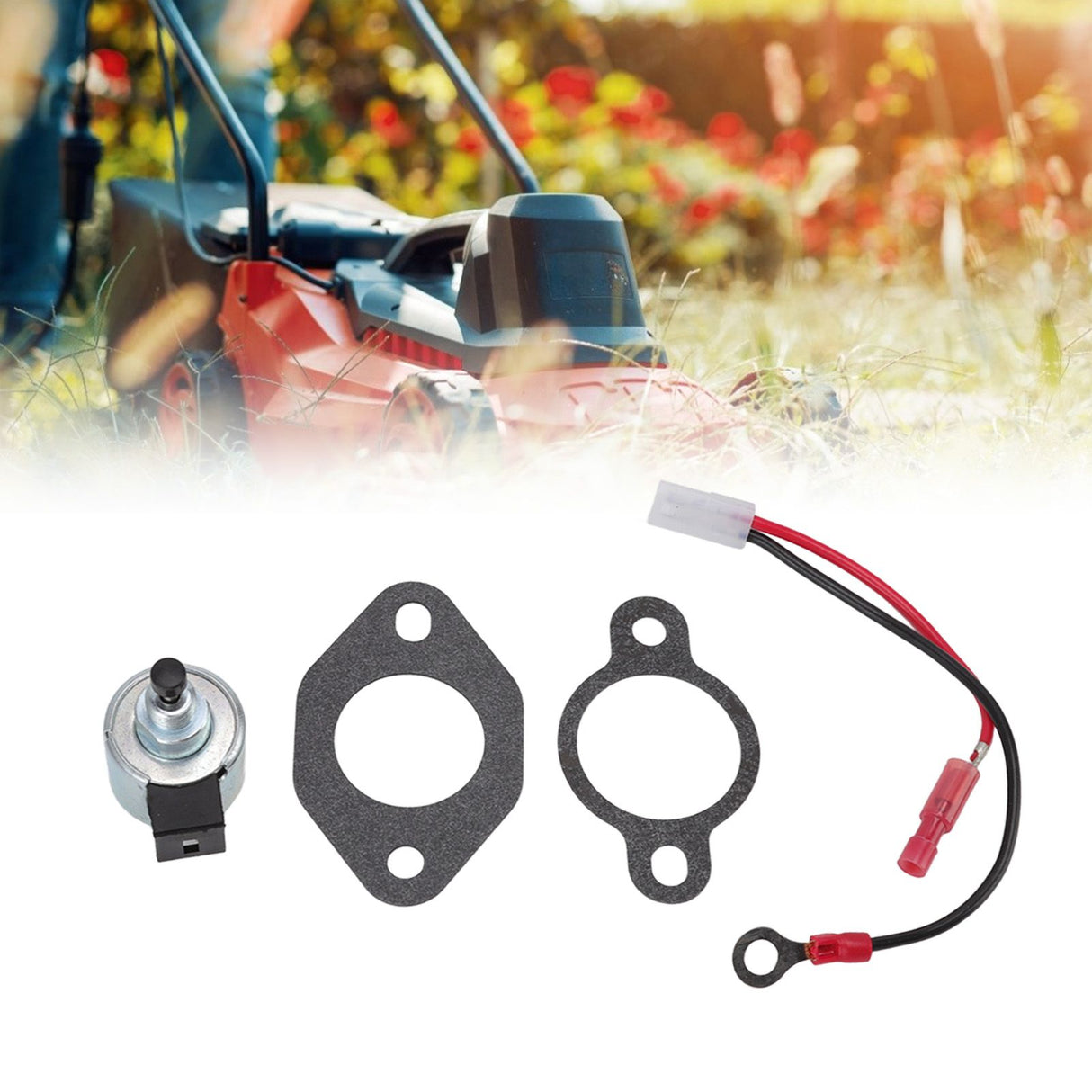 Carburetor Fuel Solenoid Replacement for Kohler 1275709 1275733S 1243502S for JOHN DEERE Stx38 Lx255 Am128242 Am128816 Engines