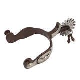 2 PCS Cowboy Horse Spurs Outdoor Garden Retro Spurs Saddlery Equipment with Cow Icon