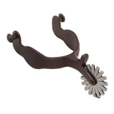 2 PCS Cowboy Horse Spurs Outdoor Garden Retro Spurs Saddlery Equipment with Cow Icon