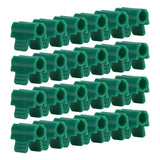 24pcs Greenhouse Clamps Single Head Row Cover Netting Tunnel Hoop Clips Insect Proof Shed Film Shading Net Rod Clips Thickened 14mm