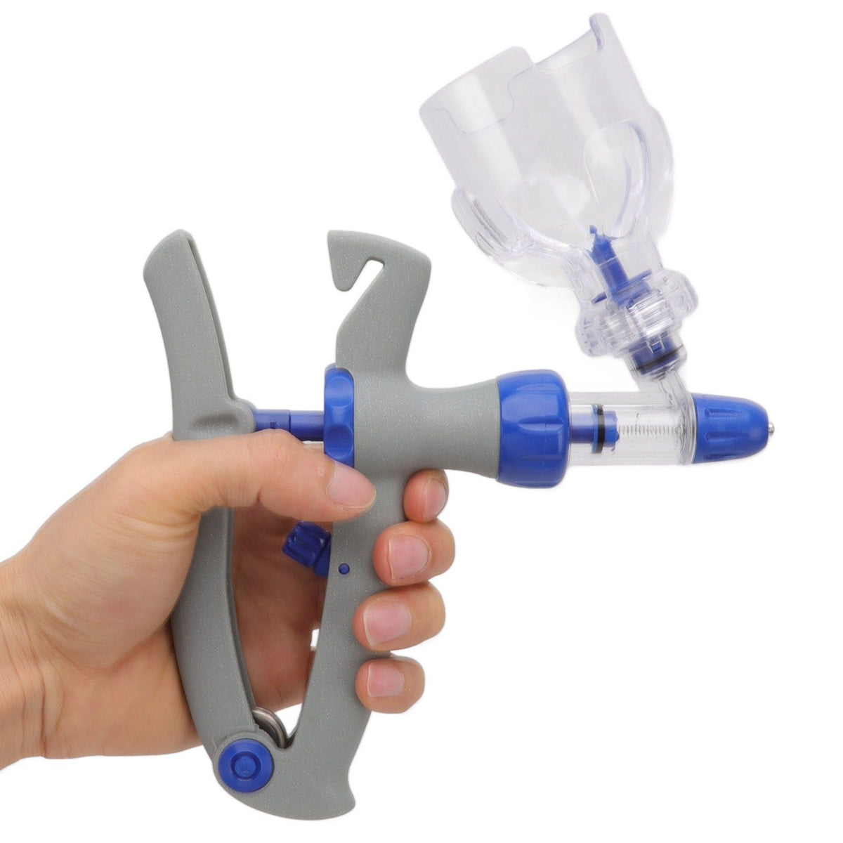 Livestock Continuous Syringe Adjustable Safe Stable Detachable Animal Continuous Injector for Chicken Sheep Geese Ducks 1ml