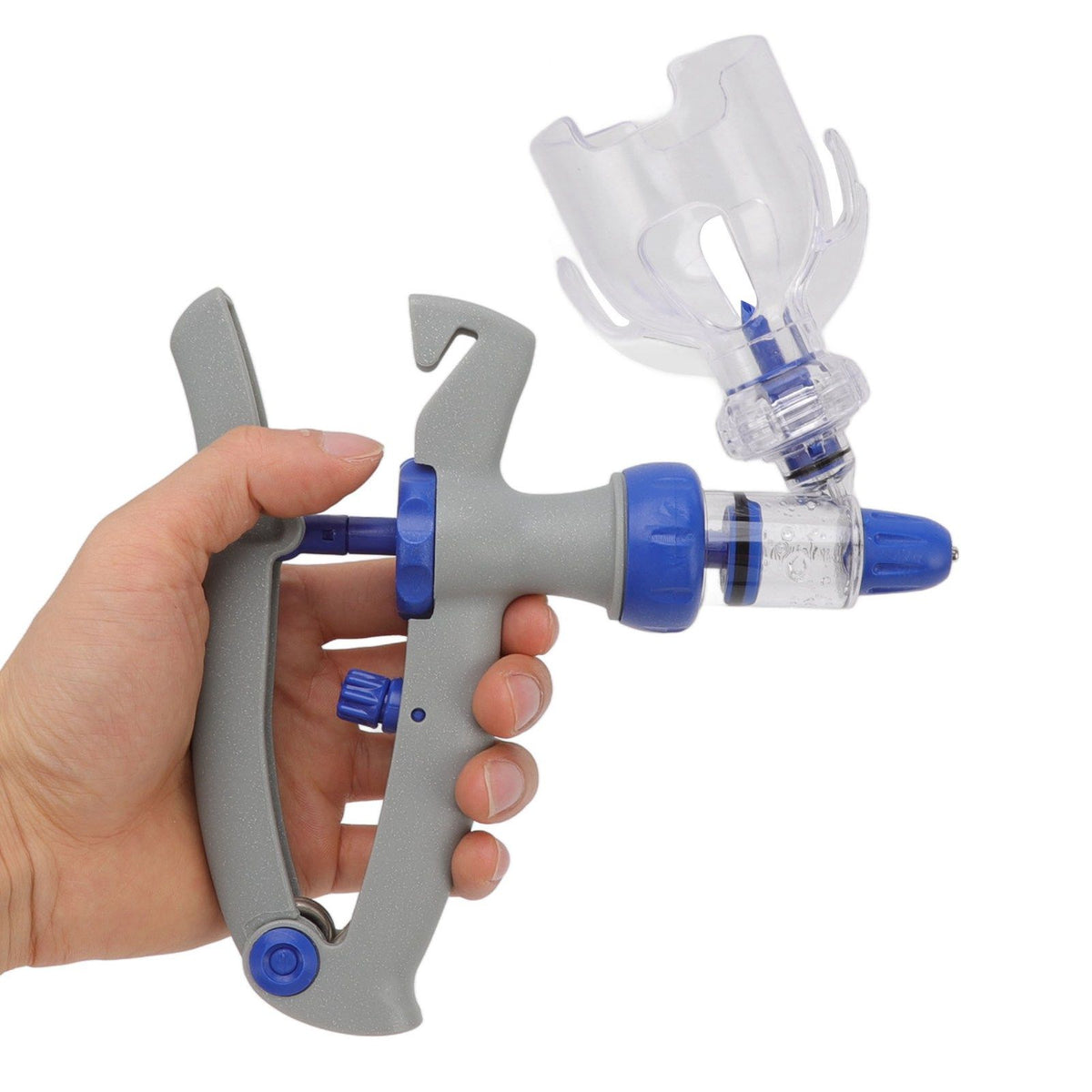 Livestock Continuous Syringe Adjustable Safe Stable Detachable Animal Continuous Injector for Chicken Sheep Geese Ducks 10ml