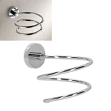 304 Stainless Steel Hair Dryer Rack Keep Tidy Wall Mount Blow Hair Dryer Holder for Bathroom Chrome Plated - Extra Image