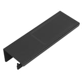 Wall Mount Toilet Paper Holder 2 Use Hotel Bathroom Tissue Waterproof with Storage Shelf Black