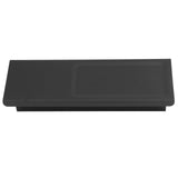 Wall Mount Toilet Paper Holder 2 Use Hotel Bathroom Tissue Waterproof with Storage Shelf Black
