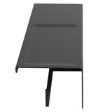 Wall Mount Toilet Paper Holder 2 Use Hotel Bathroom Tissue Waterproof with Storage Shelf Black