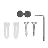 Wall Mount Toilet Paper Holder 2 Use Hotel Bathroom Tissue Waterproof with Storage Shelf Black