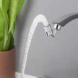Plastic Faucet Extender 360 Degree Universal Rotating Splashing Proof Tap Aerator for Kitchen Bathroom - Side View