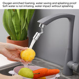 Plastic Faucet Extender 360 Degree Universal Rotating Splashing Proof Tap Aerator for Kitchen Bathroom - Close-Up Angle