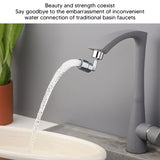 Plastic Faucet Extender 360 Degree Universal Rotating Splashing Proof Tap Aerator for Kitchen Bathroom