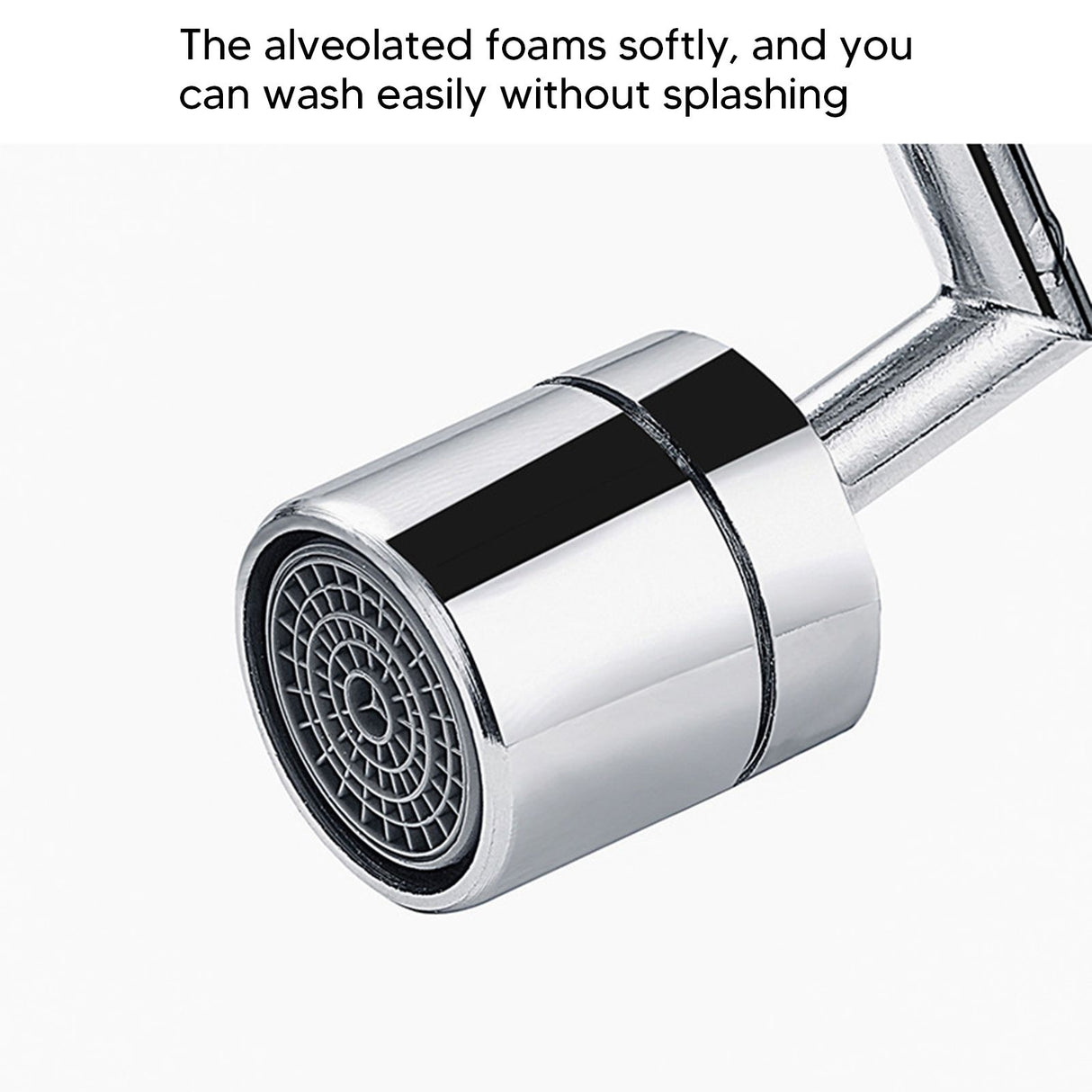 Plastic Faucet Extender 360 Degree Universal Rotating Splashing Proof Tap Aerator for Kitchen Bathroom