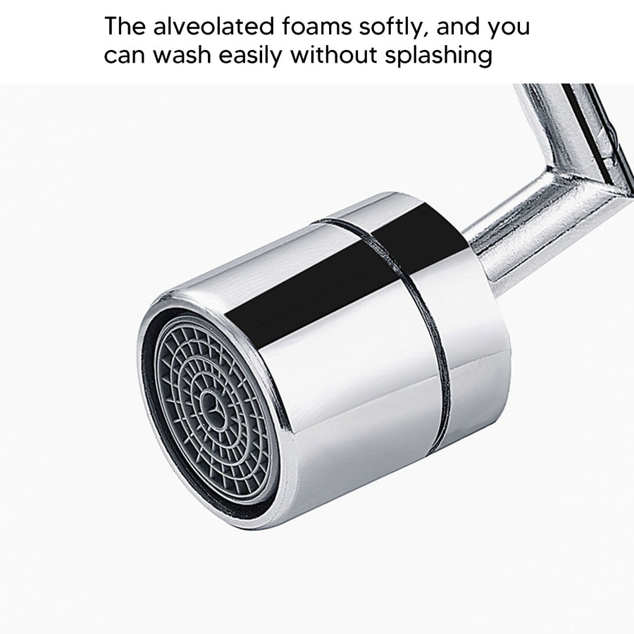 Plastic Faucet Extender 360 Degree Universal Rotating Splashing Proof Tap Aerator for Kitchen Bathroom