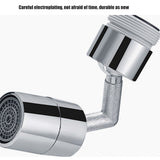 Universal 360 Degree Swivel Faucet Extender All Copper Anti Splash Faucet Aerator for Kitchen - Top-Down View