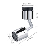 Universal 360 Degree Swivel Faucet Extender All Copper Anti Splash Faucet Aerator for Kitchen