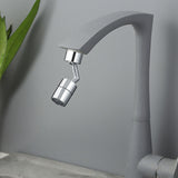 Universal 360 Degree Swivel Faucet Extender All Copper Anti Splash Faucet Aerator for Kitchen - Rear View