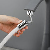 Universal 360 Degree Swivel Faucet Extender All Copper Anti Splash Faucet Aerator for Kitchen - Low Angle