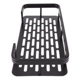 Shower Caddy Single Tier Durable Aluminium Rustproof Sticker Installation Shower Shelf for Bathroom Bedroom Kitchen Black