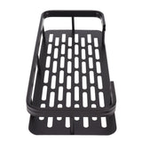 Shower Caddy Single Tier Durable Aluminium Rustproof Sticker Installation Shower Shelf for Bathroom Bedroom Kitchen Black - Rear View
