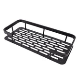 Shower Caddy Single Tier Durable Aluminium Rustproof Sticker Installation Shower Shelf for Bathroom Bedroom Kitchen Black