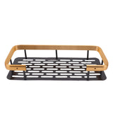 Shower Caddy Single Tier Durable Aluminium Rustproof Sticker Installation Shower Shelf for Bathroom Bedroom Kitchen Black Gold