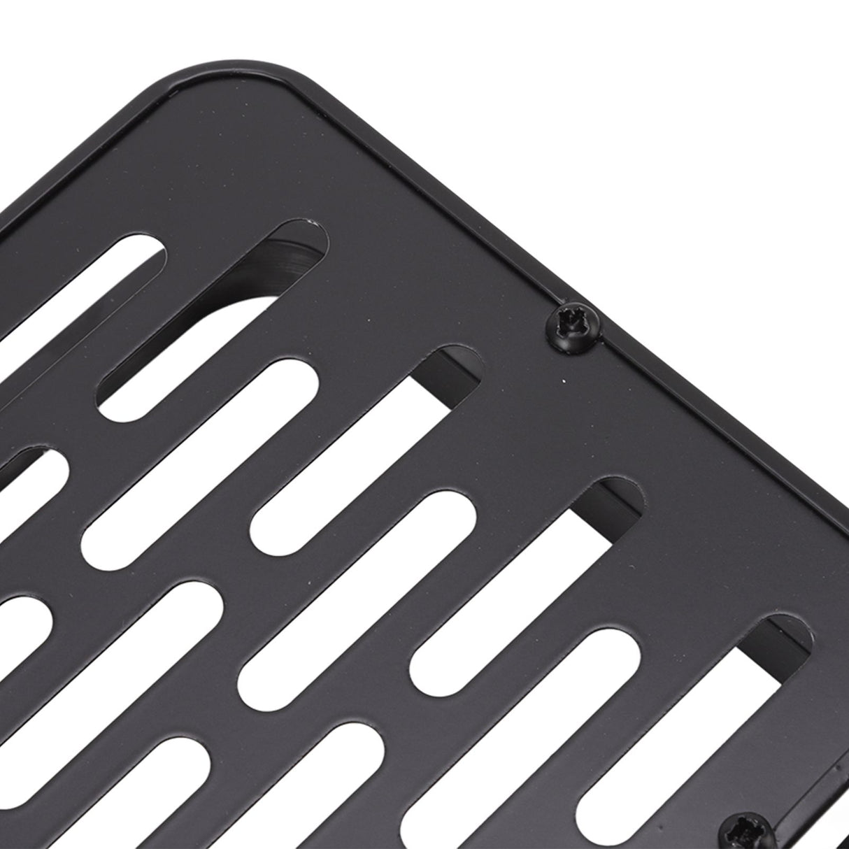 Shower Storage Rack 3 Layers Punch Free Rectangle Aluminum Shower Shelf Basket for Home Bathroom Black