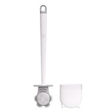 Toilet Brush Dual Color Double Sided Plastic with Detachable Handle Cat Claw Shaped Toilet Cleaning Tool for Home White