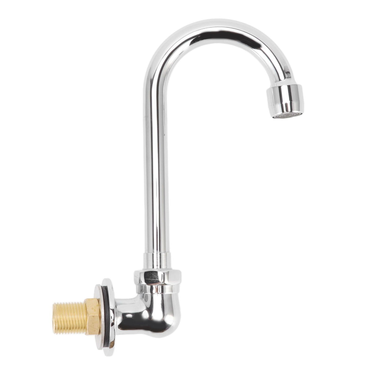 Foot Pedal Faucet Stainless Steel G1/2 Thread Wall Mounted Knee Valve Basin Tap for Hospital Railway Station Factory