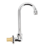 Foot Pedal Faucet Stainless Steel G1/2 Thread Wall Mounted Knee Valve Basin Tap for Hospital Railway Station Factory