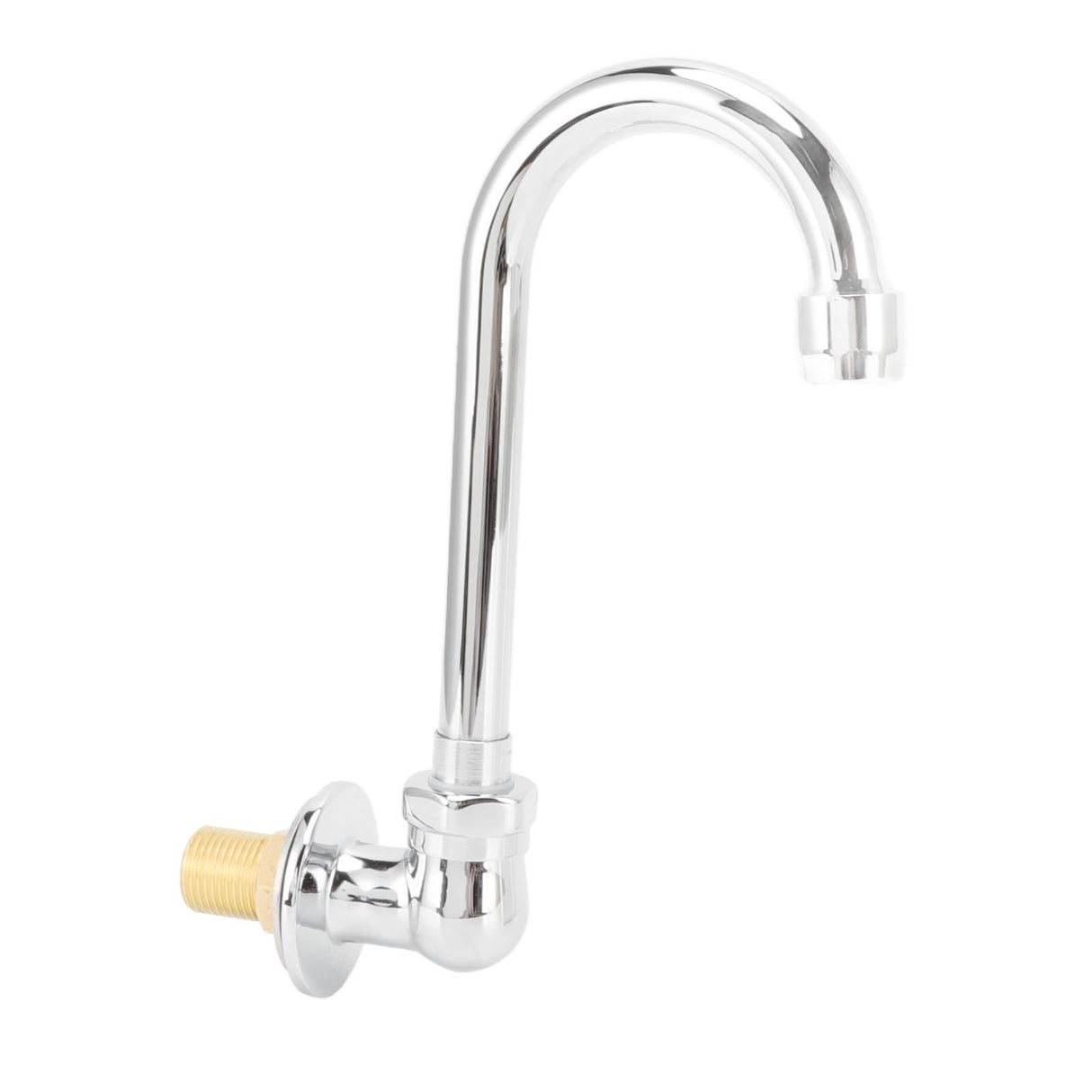 Foot Pedal Faucet Stainless Steel G1/2 Thread Wall Mounted Knee Valve Basin Tap for Hospital Railway Station Factory