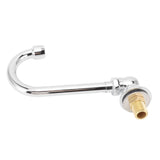 Foot Pedal Faucet Stainless Steel G1/2 Thread Wall Mounted Knee Valve Basin Tap for Hospital Railway Station Factory