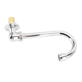 Foot Pedal Faucet Stainless Steel G1/2 Thread Wall Mounted Knee Valve Basin Tap for Hospital Railway Station Factory