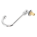 Foot Pedal Faucet Stainless Steel G1/2 Thread Wall Mounted Knee Valve Basin Tap for Hospital Railway Station Factory