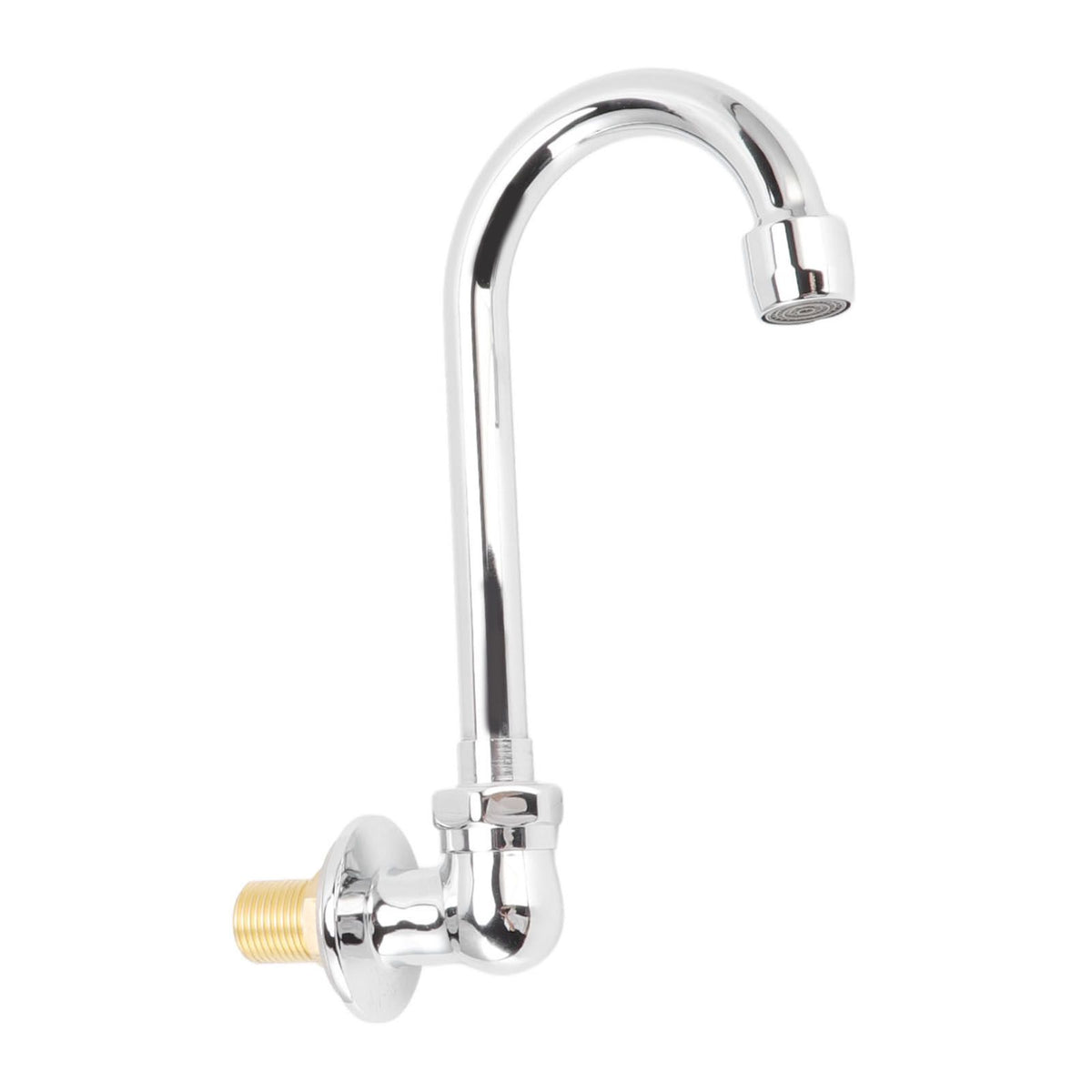 Foot Pedal Faucet Stainless Steel G1/2 Thread Wall Mounted Knee Valve Basin Tap for Hospital Railway Station Factory