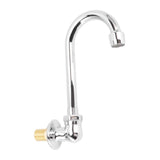 Foot Pedal Faucet Stainless Steel G1/2 Thread Wall Mounted Knee Valve Basin Tap for Hospital Railway Station Factory - Extra Image