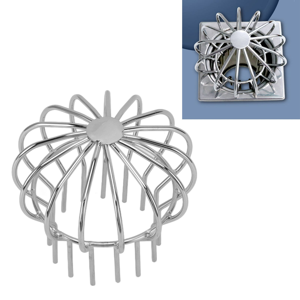 Outdoor Roof Drain Stainless Steel Anti Blocking Round Line Cap Floor Drain Gutter Cleaning Floor Net for Balcony Terrace 110