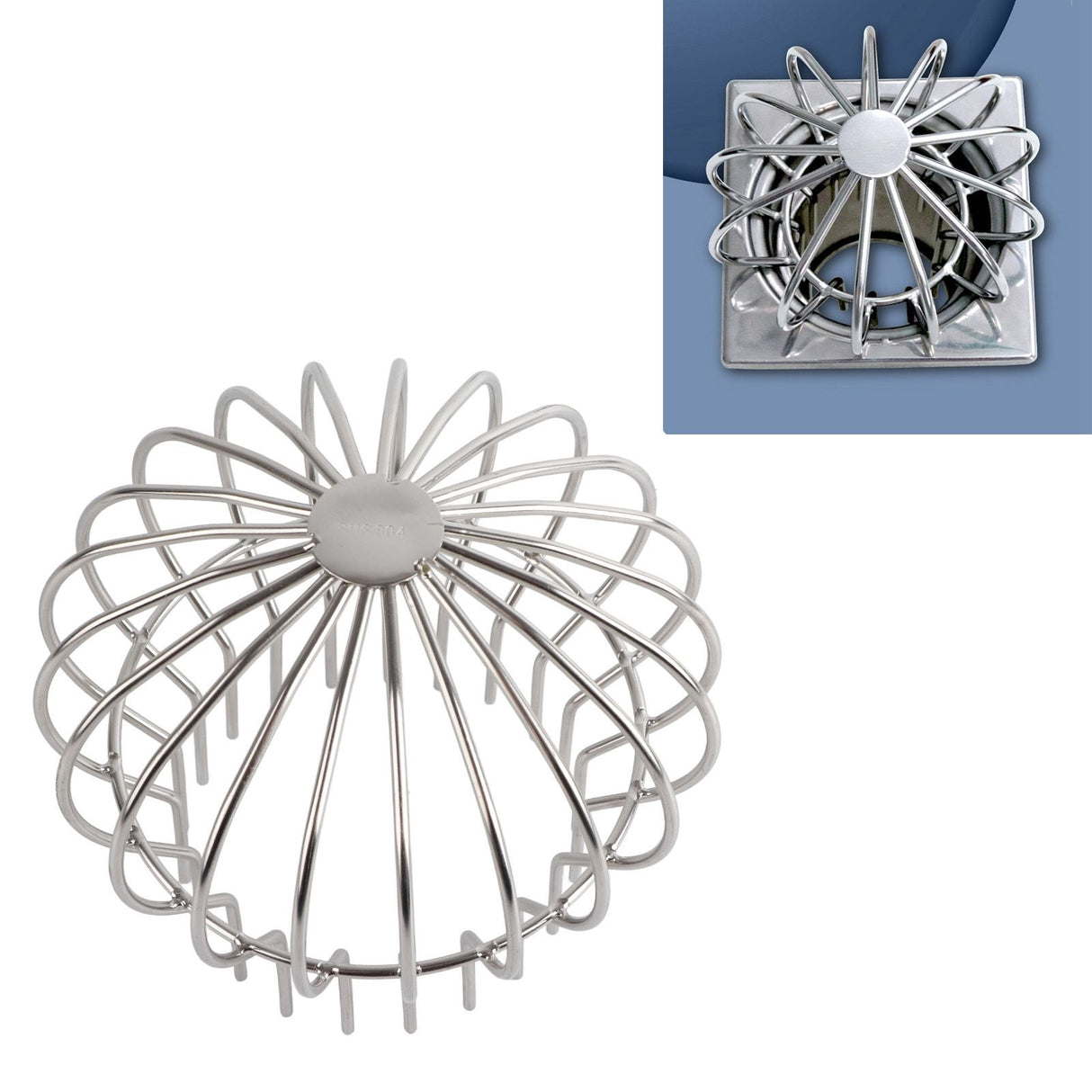 Outdoor Roof Drain Stainless Steel Anti Blocking Round Line Cap Floor Drain Gutter Cleaning Floor Net for Balcony Terrace 160
