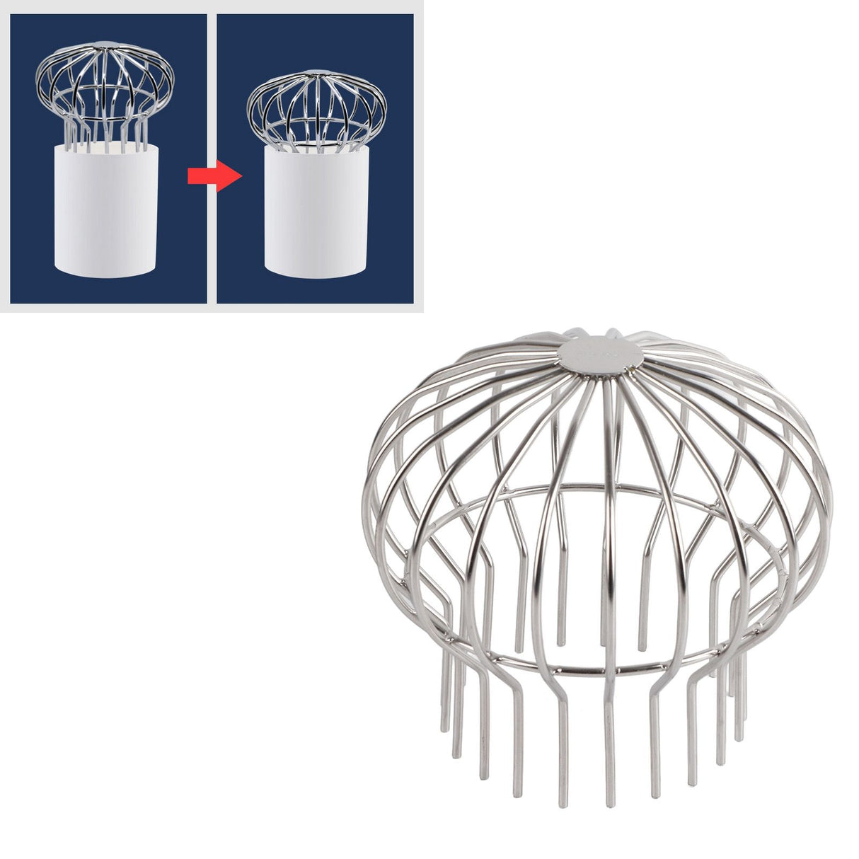 Outdoor Roof Drain Stainless Steel Anti Blocking Round Line Cap Floor Drain Gutter Cleaning Floor Net for Balcony Terrace 160