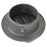 Stainless Steel Round Air Vent Louvered Cover Waterproof Windproof External Wall Vent Outlet for Ventilation System - Top-Down View