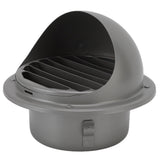 Stainless Steel Round Air Vent Louvered Cover Waterproof Windproof External Wall Vent Outlet for Ventilation System