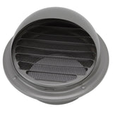 Stainless Steel Round Air Vent Louvered Cover Waterproof Windproof External Wall Vent Outlet for Ventilation System