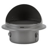 Stainless Steel Round Air Vent Louvered Cover Waterproof Windproof External Wall Vent Outlet for Ventilation System