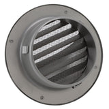 Stainless Steel Round Air Vent Louvered Cover Waterproof Windproof External Wall Vent Outlet for Ventilation System