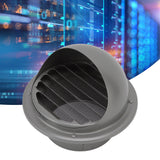 Stainless Steel Round Air Vent Louvered Cover Waterproof Windproof External Wall Vent Outlet for Ventilation System - Extra Image