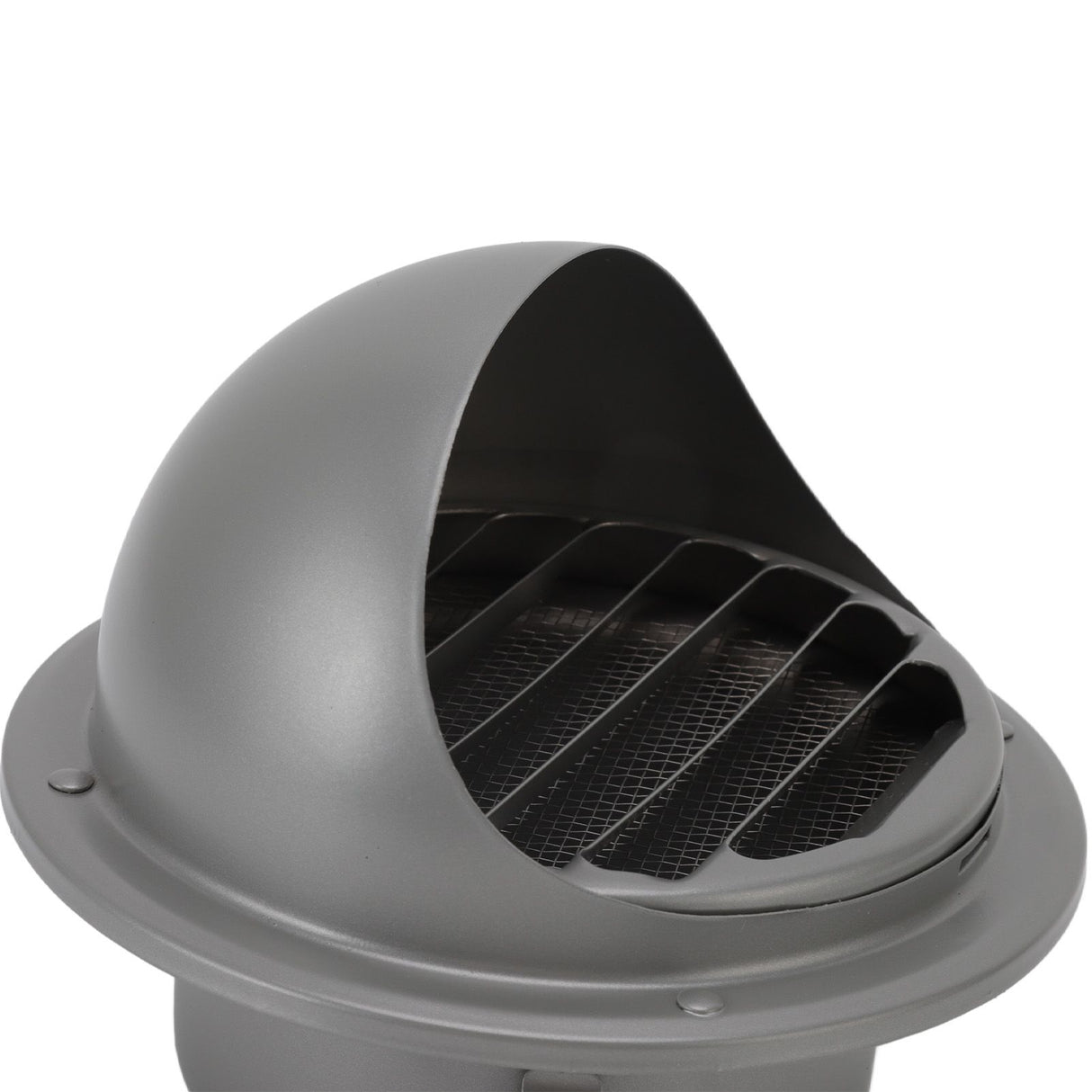 Stainless Steel Round Air Vent Louvered Cover Waterproof Windproof External Wall Vent Outlet for Ventilation System