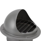 Stainless Steel Round Air Vent Louvered Cover Waterproof Windproof External Wall Vent Outlet for Ventilation System - Extra Image