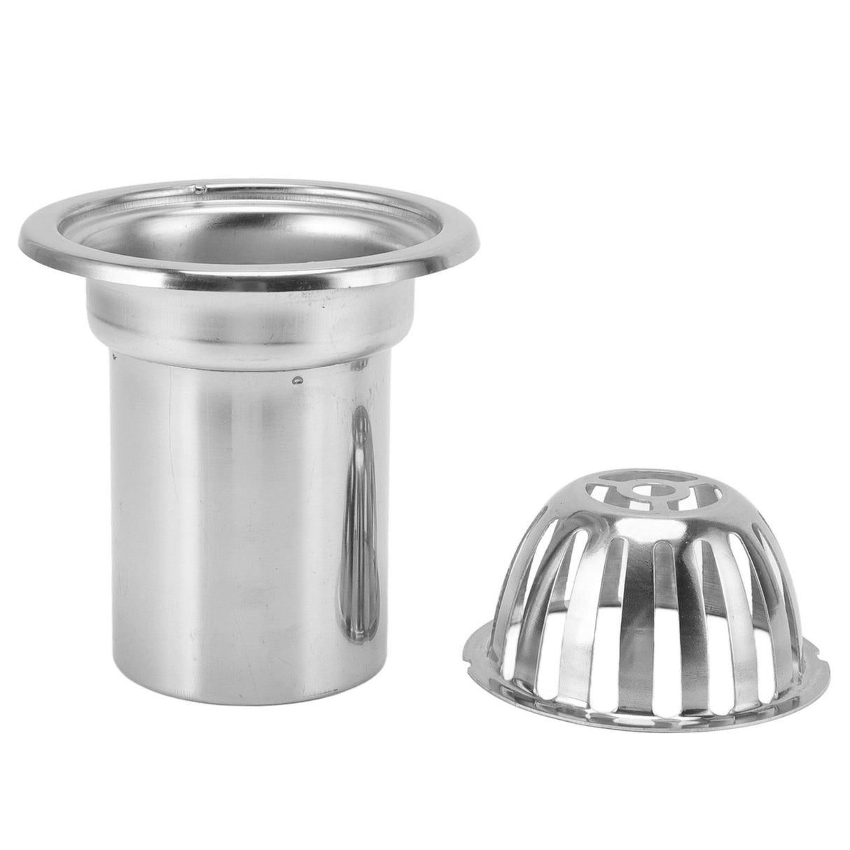 Roof Floor Drain Stainless Steel Non Blocking Balcony Outdoor Rain Bucket Drainage Parts Round 4in