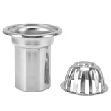 Roof Floor Drain Stainless Steel Non Blocking Balcony Outdoor Rain Bucket Drainage Parts Round 4in