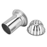 Roof Floor Drain Stainless Steel Non Blocking Balcony Outdoor Rain Bucket Drainage Parts Round 4in - Rear View