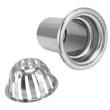 Roof Floor Drain Stainless Steel Non Blocking Balcony Outdoor Rain Bucket Drainage Parts Round 4in - Extra Image